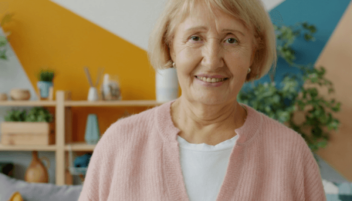 Resident enjoying life at Josephs Care Home